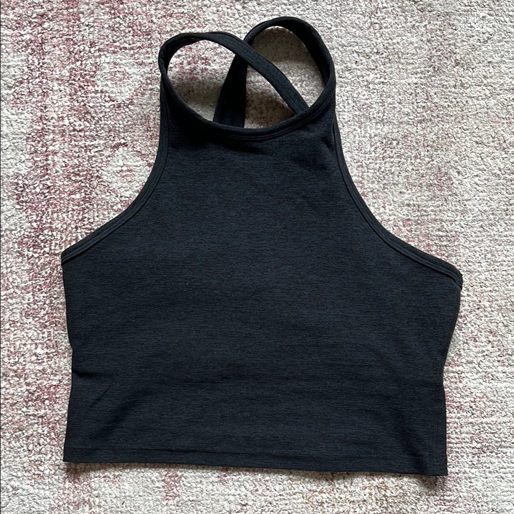 Beyond Yoga Charcoal Crop Tank Top